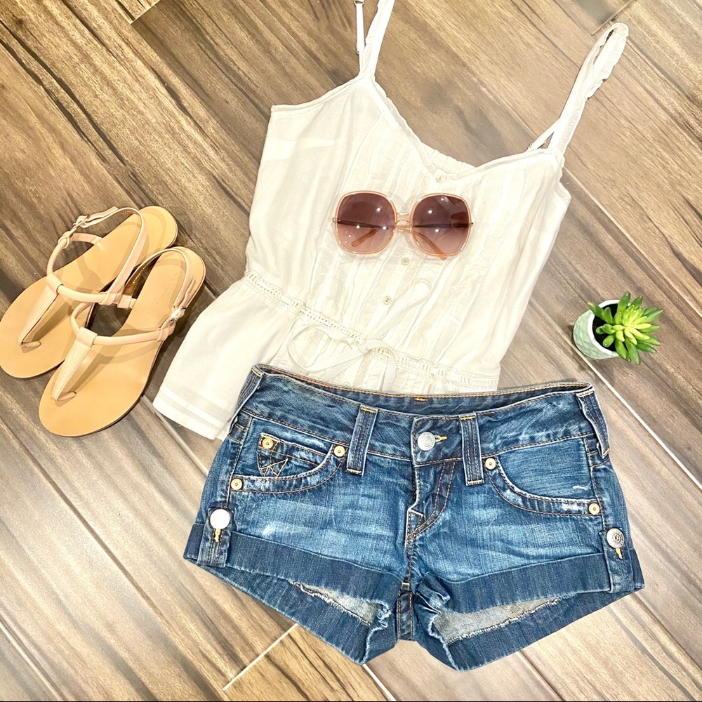 True Religion Jess Denim Shorts